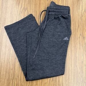 ADIDAS CLIMAWARM WOMENS GRAY HEATHER ATHLETIC PANTS SIZE L 16-18 FREE SHIPPING